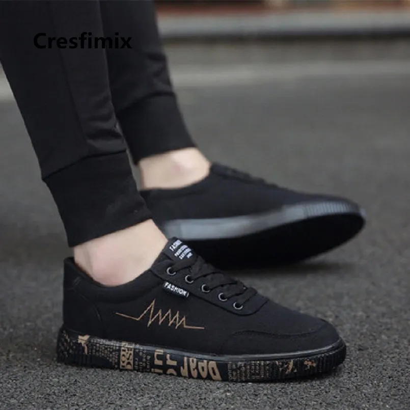 Cresfimix zapatos hombre/мужская осенне зимняя Удобная черная обувь на шнуровке Стильная