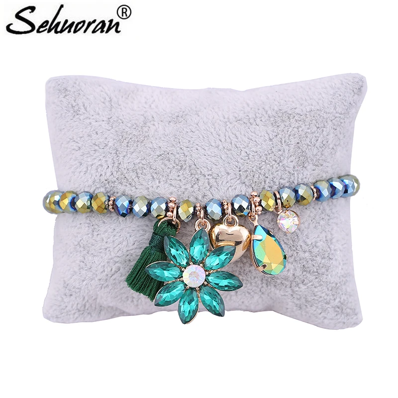 Женский браслет с бусинами кристаллами|bracelets for|bracelets for womenpulseras mujer |