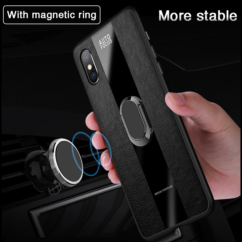 Чехлы Porsche style для huawei P30 P20 mate 10 20 Pro Lite с металлическим магнитным кольцом, мягкий чехол для Honor V20 Nova 3 3i 3e 4 4e