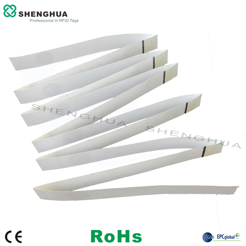 

10pcs/pack Tyvek RFID Wristband Adhesive NFC Label HF ISO14443A Passive Smart rfid sticker For Exhibition Events Access Control
