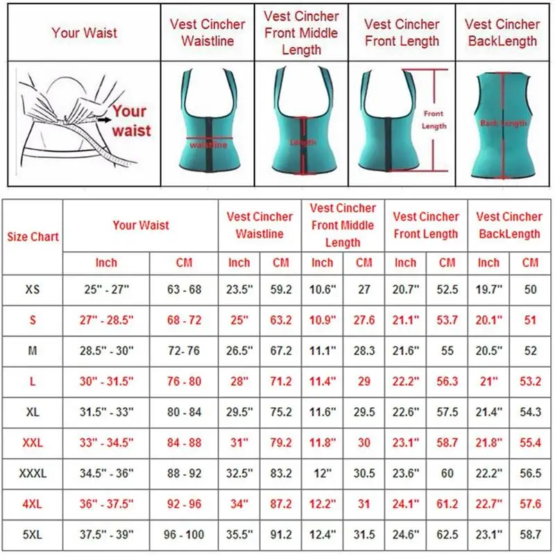 

Women Neoprene Body Shapers Waist Slim Sportswear Sweat Top Training Vest Underbust Plus Size Chaleco Running Vest Sports Suit