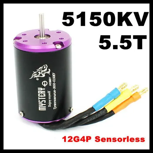 Mystery Tyrannosaurus 12 Chase 4 полюса 5 T 5150KV BL540 3650 бесщеточный двигатель для 1/10 1/12 RC автомобиля|motor for|sensorless brushless motorbrushless