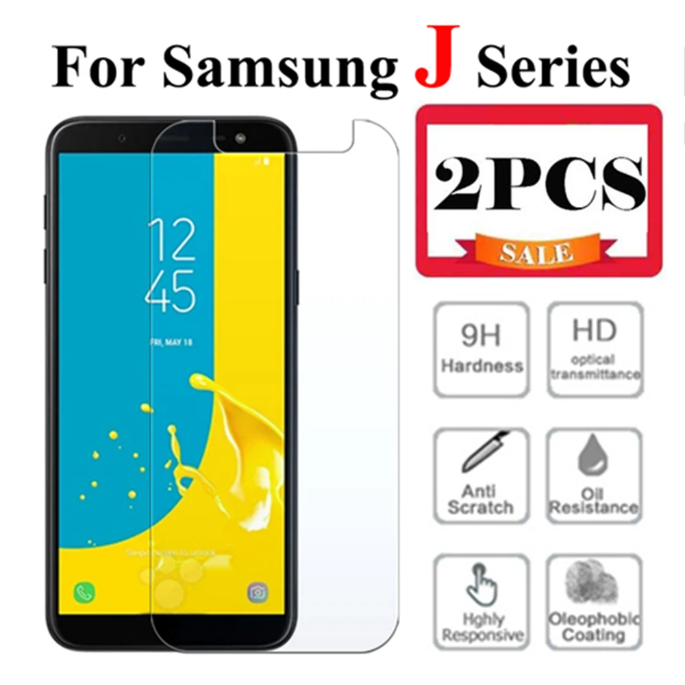 2 шт. Защитное стекло для samsung galaxy j8 2018 закаленное j2 prime j3 j4 j6 j7 Защитная пленка