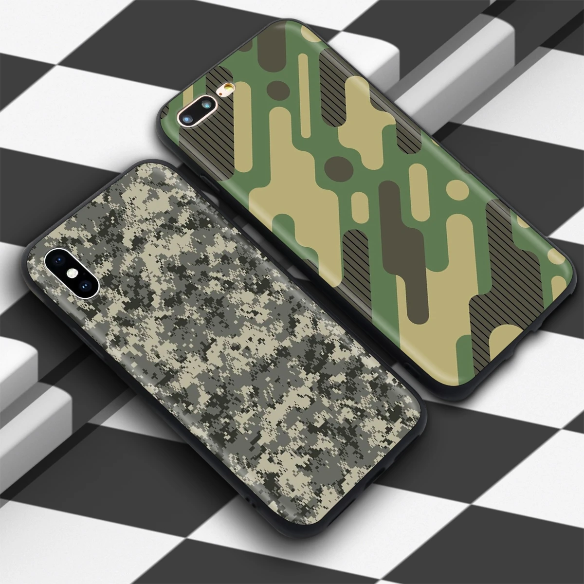 Камуфляжный армейский чехол Lavaza в стиле милитари для iPhone 12 mini 11 Pro XS Max XR X 8 7 6 6S Plus 5