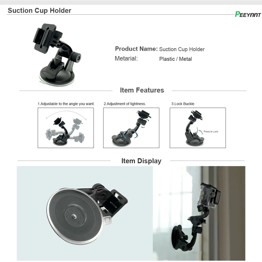 

Peeynnt Accessories for Gopro hero 7 for Go pro 6 5 4 Session Kit Straps Mounts for Xiaomi Yi 4K SJCAM SJ4000 SJ5000 EKEN H9 H9R