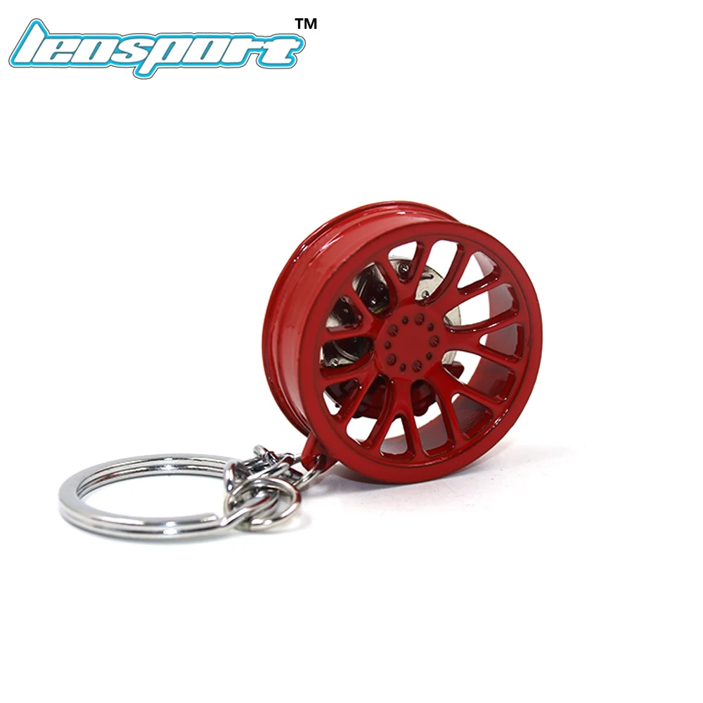 LEOSPORT-RIM брелок для ключей колеса автомобиля Nos турбо брелок металлический с тормозными дисками 003