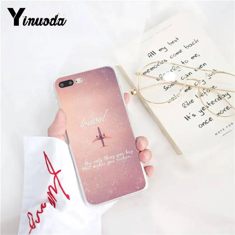 Yinuoda розовый дорожный Чехол для iPhone8 7 6 6splus 5 5S SE XR X XSMAX 10 11 11pro 11promax|Бамперы| |