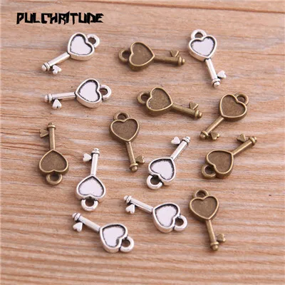 two color PULCHRITUDE для выведения токсинов, 40 шт 7*16 мм продукт два Цвет небольшой Герат подвески брелоки, украшения ювелирные изделия из металла маркировочная машина - Окраска металла: two color