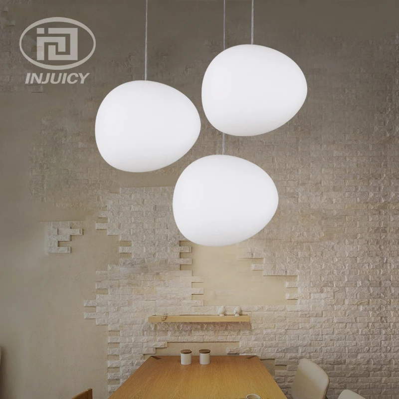 Простой дизайнерский светодиодный подвесной светильник Alien с белым камнем