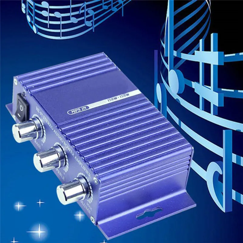 Автомобильный стерео усилитель цифровой плеер 12 В Hi Fi Поддержка USB/SD/FM/MMC/DVD/MP3