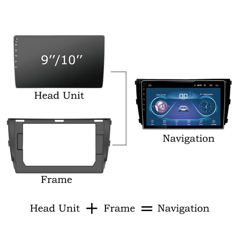 Wifi MP5 Player 2 din 10 inch for Android 8.1 GPS Navigation RAM1G ROM16G Universal Car Radio Auto-video Mirrorlink Smart Radio