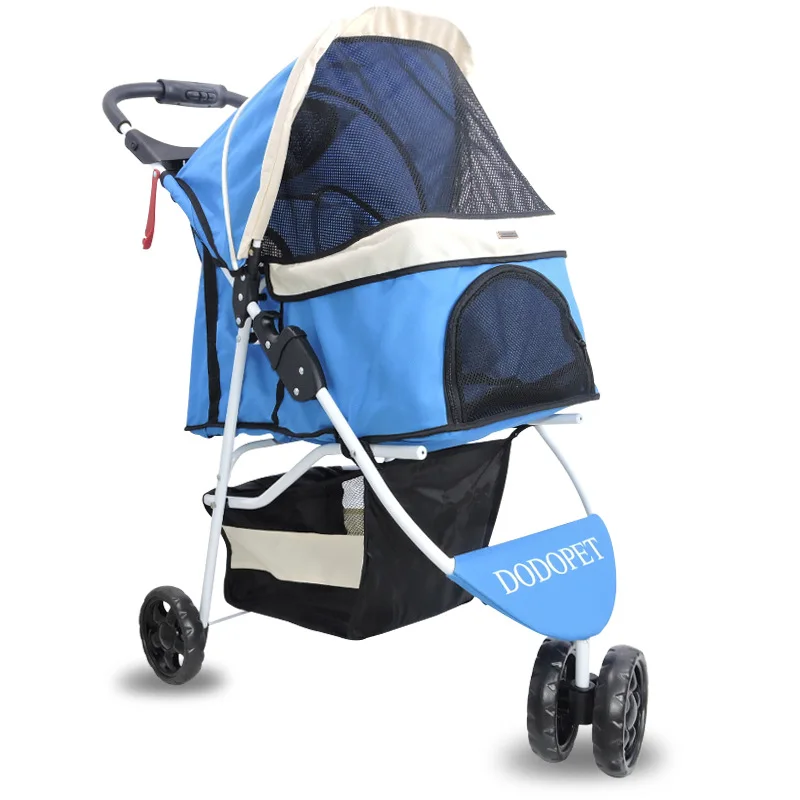 Легкий три колеса складывающиеся собака корзина Портативный мешок для тележки