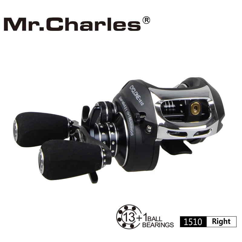 MrCharles 13BB+ 1RB NMB 6,5: 1 Cyclone1505/1510 приманка литье подшипник рыболовной катушки baitcasing катушки