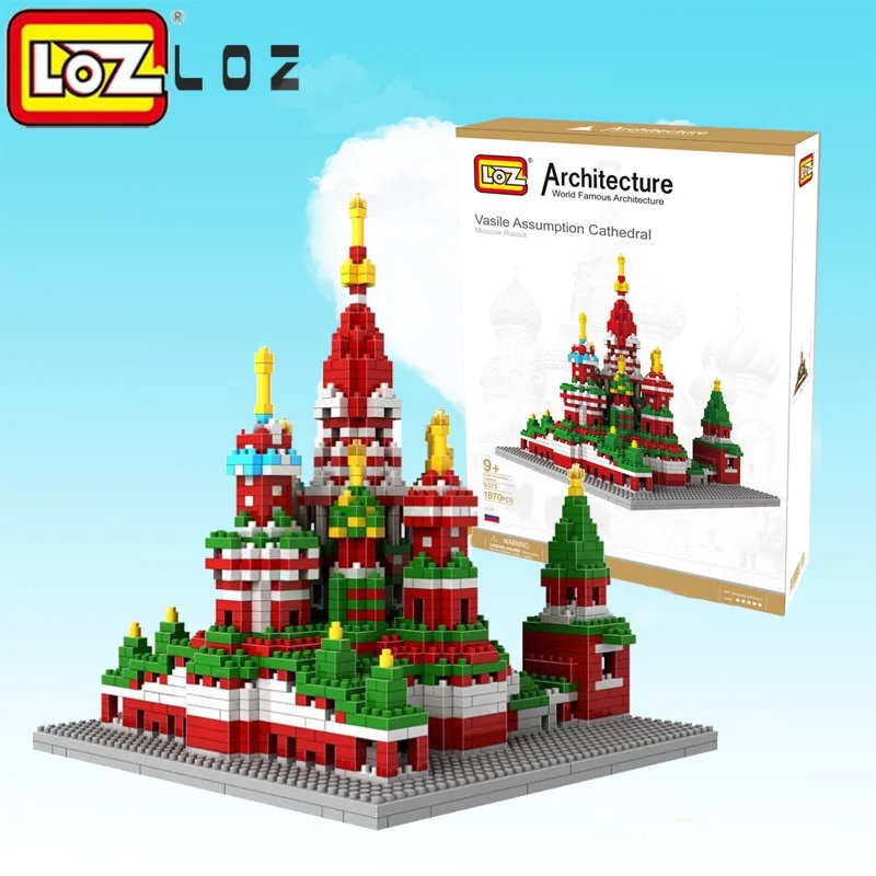 LOZ Architecture подарок для собора Василия серия алмазных блоков строительные блоки