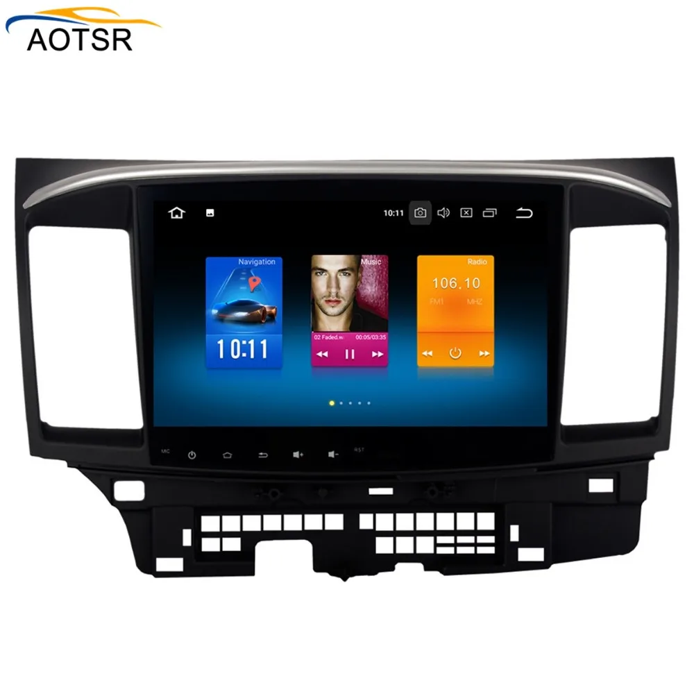 Автомобильный GPS плеер для Mitsubishi Lancer 10 EVO 2 дюйма Android 8 0 4G + 32 Octa Core