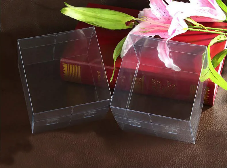 30 шт 12*12*12 см прозрачные пластиковые ПВХ коробки упаковка для giftcandycosmeticcakecrafts