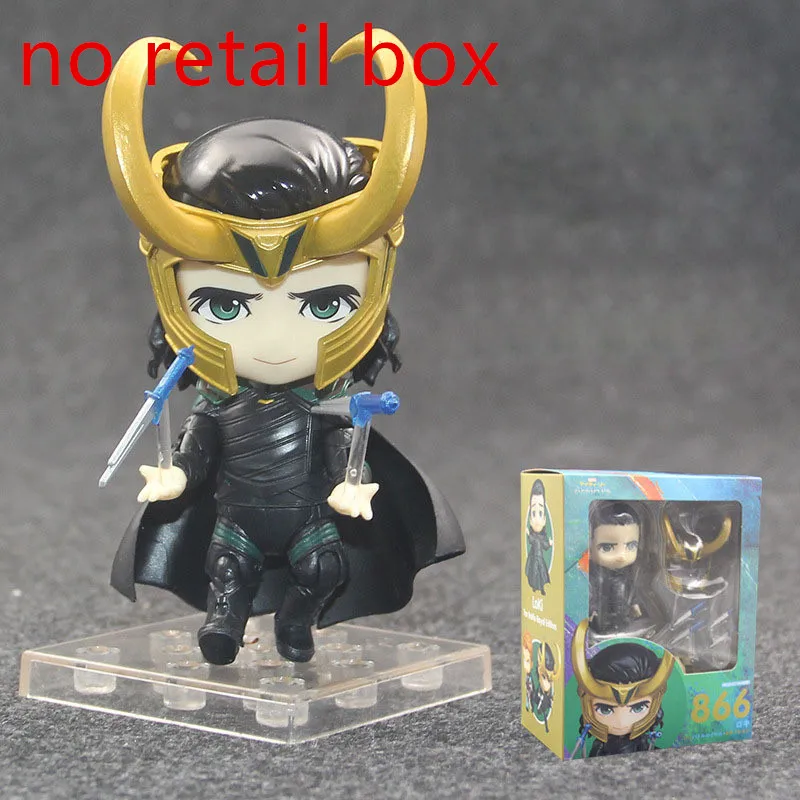 Коричневый Мстители 4 эндгейм Nendoroid Железный человек Локи Тор Капитан Америка Фигурки игрушки Аниме Avangers эндгейм супер герой Nendoroid - Цвет: Коричневый