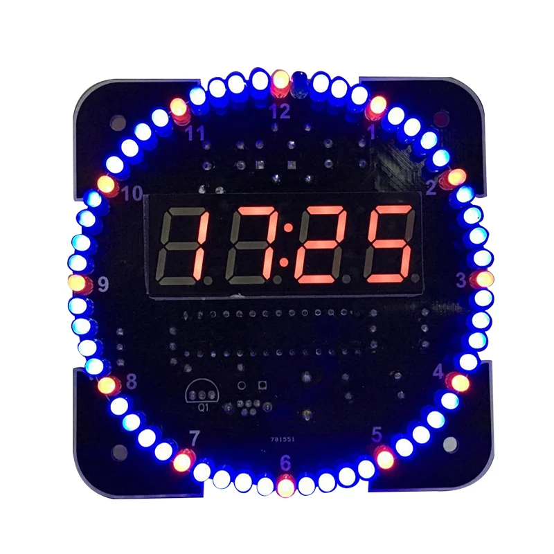 Вращающийся DS1302 цифровой светодиодный Дисплей модуль сигнализации электронный