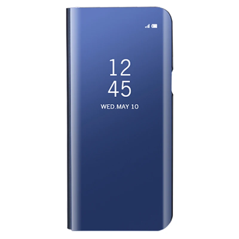 Синий Зеркальный флип-чехол для samsung Galaxy J2 Prime SM-G532 Clear View 360 Полный Чехол для samsung Galaxy Grand Prime G530H сматр крышка - Цвет: Синий