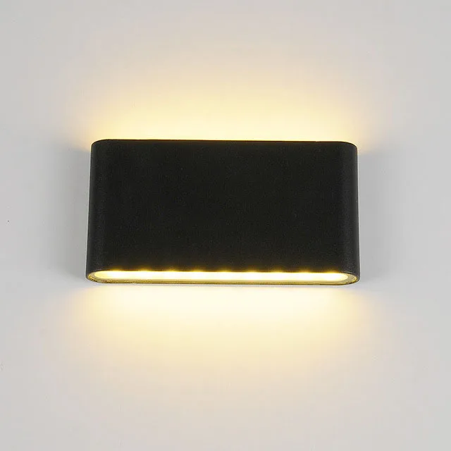 EHOME Outdoor indoor Wall light Waterproof 6W 12W AC85 265V COB Led Sconces Modern Home Lighting white black Decoration|led sconce|wall