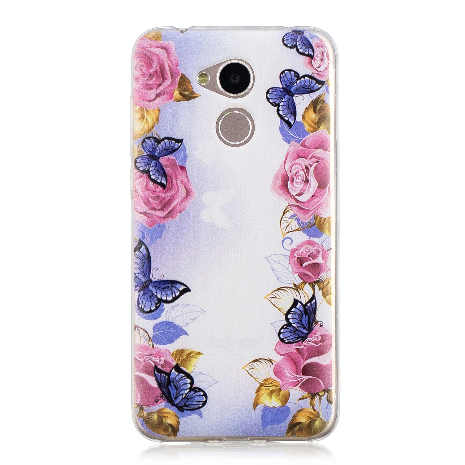Рисунок с бабочками и цветками чехол для huawei honor 6a мягкие чехлы 6 a Силиконовые из