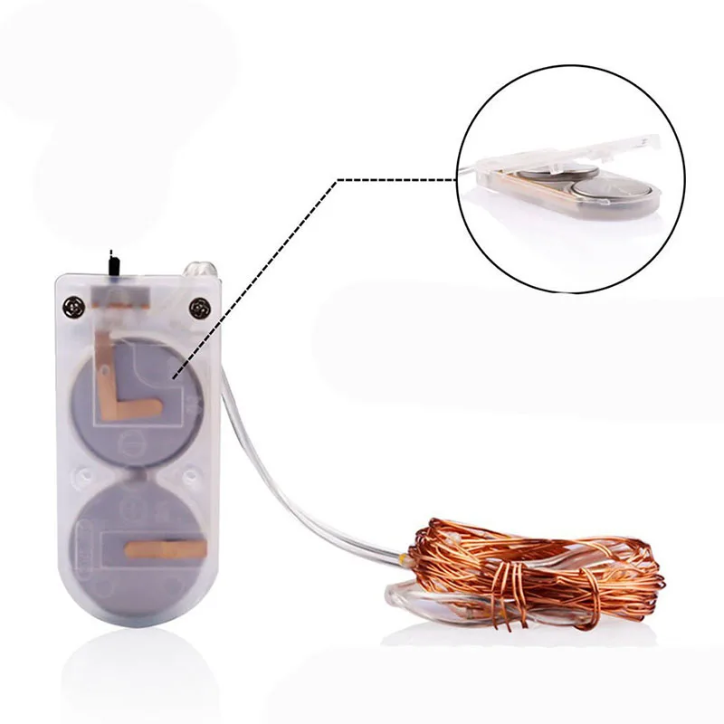 

6M 60 LED Copper Wire Fairy Garland Lamp LED String Lights Christmas Wedding Home Party Decoration Powered