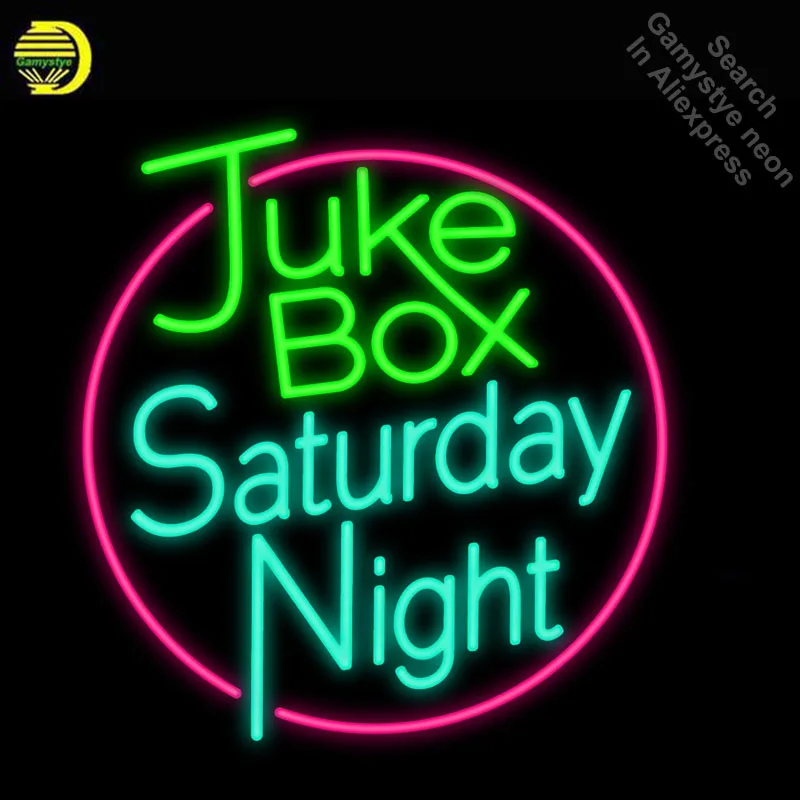 

Neon Signs for Juke Box Saturday Neon Light Sign Handcrafted Neon Bulbs sign Glass Tube Decorate Hotel Room Signs dropshipping