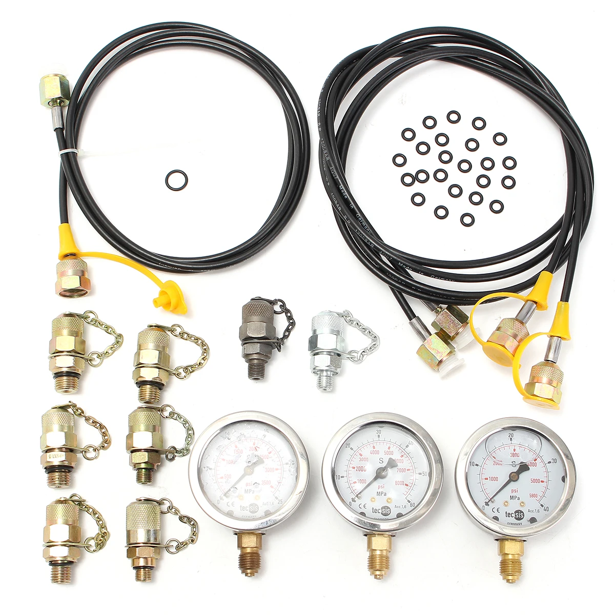 Kit de prueba de man&oacute;metro hidr&aacute;ulico para excavadora, probador hidr&aacute;ulico, acoplamiento de prueba-2