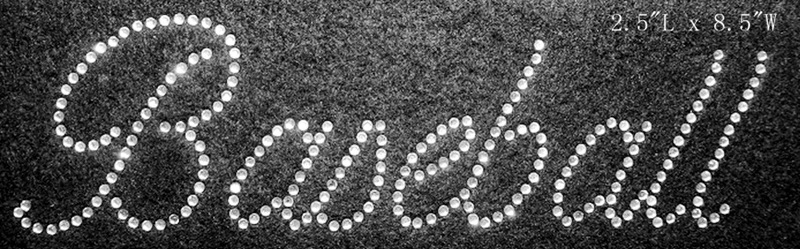 Free Shipping Rhinestone Heat Transfer Design iron on transfers in nice image baseball | Дом и сад