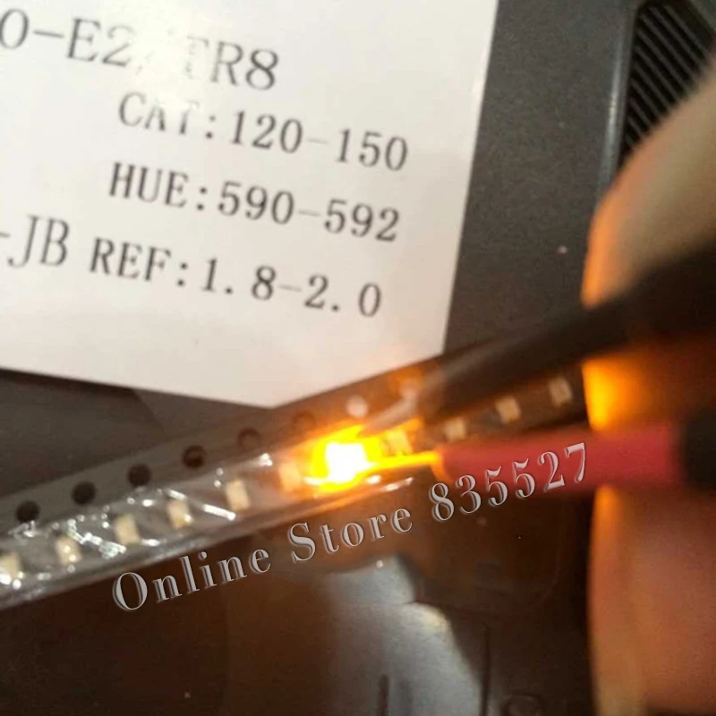 

100PCS/LOT 2012 0805 yellow SMD lamp beads Ultra bright 120-150mcd LED light emitting diode leds highlight