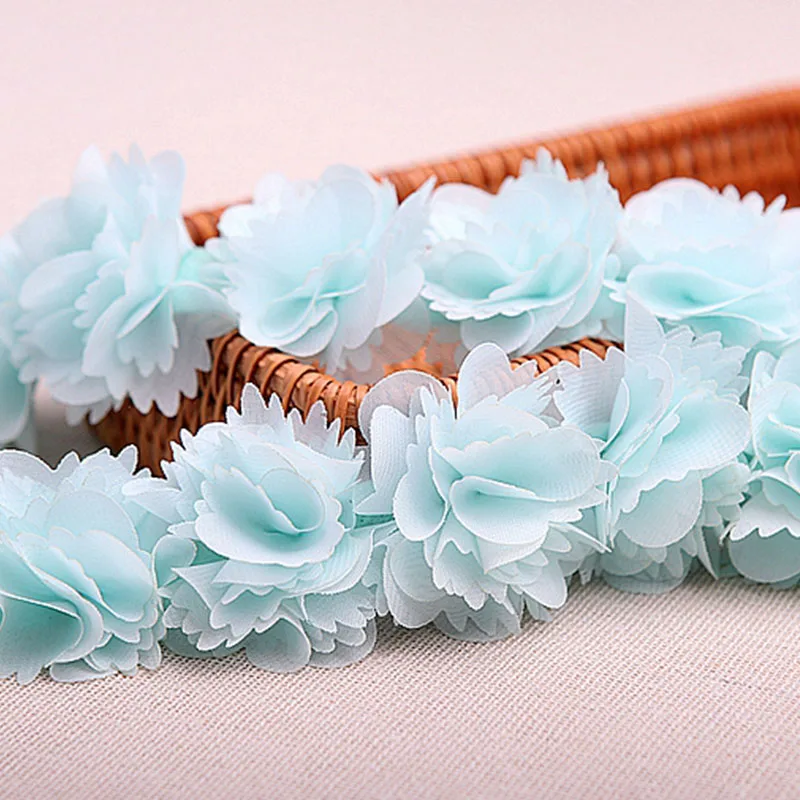 Кружевная ткань 26 шт./лот 7 видов цветов кружевная лента полиэстер цветок одежда