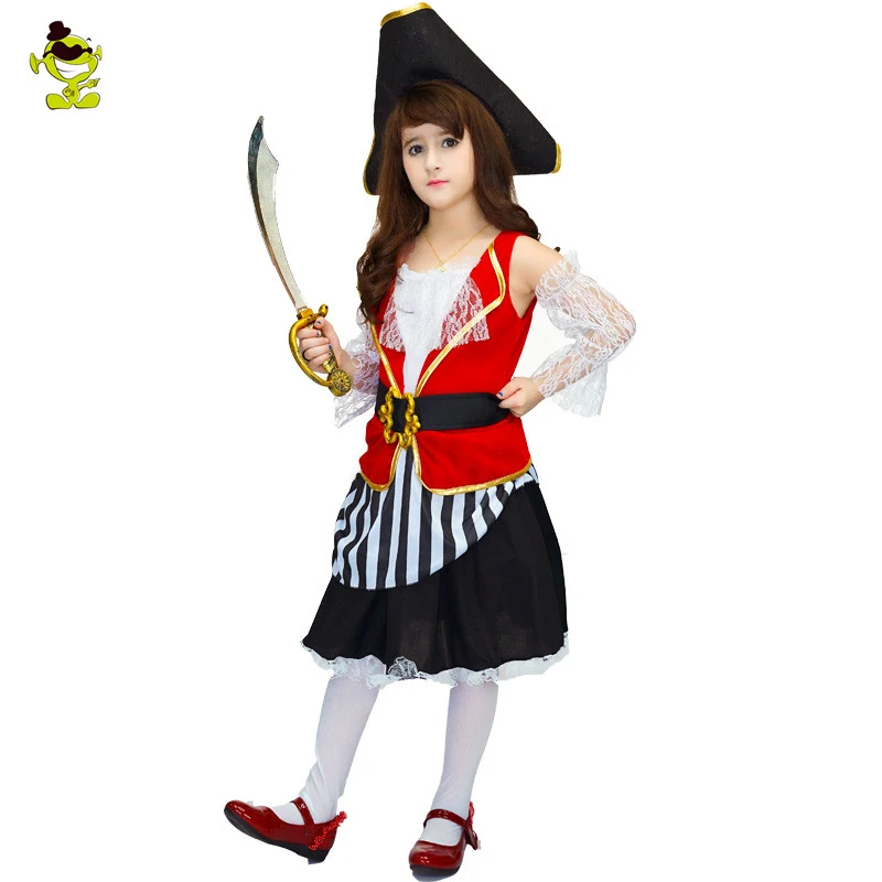 

new arrival pirate costume girls boys party cosplay for children kids Halloween Christmas clothes costume