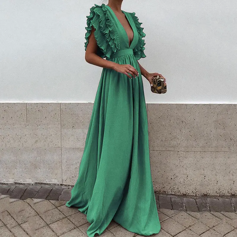 Для женщин модное богемное платье Vestidos пикантные вечерние Макси Новинка весны