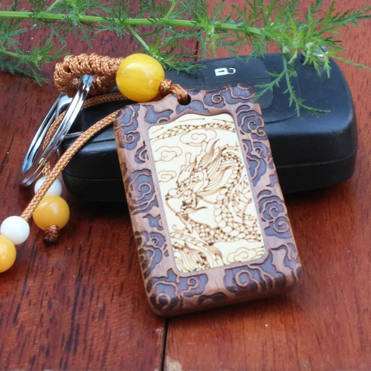 2 шт. Модный высококачественный китайский брелок в виде дракона ювелирные