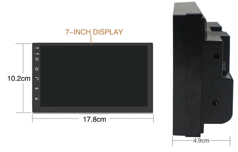 HD 7 дюймов 1024*600 2 Din Android 9,1 стереонаушники радио, Bluetooth, GPS Wifi Автомобильный DVD Настольный ПК Автомобильный мультимедийный плеер