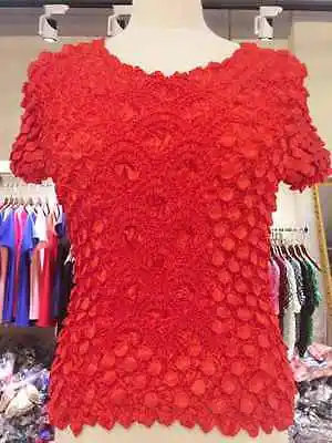 Женские Эластичные топы с попкорном рубашки коротким рукавом монетами | Женская