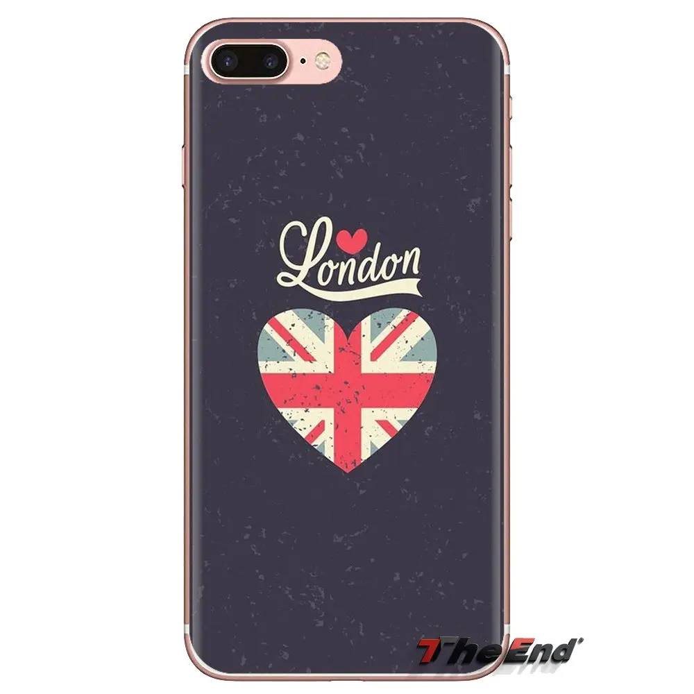 For Xiaomi Mi3 Samsung A10 A30 A40 A50 A60 A70 Galaxy S2 Note 2 Grand Core Prime Soft Transparent Shell Covers england uk flag |