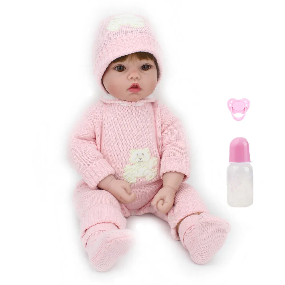 NPKDOLL 50 см 20 &quot кукла реборн мягкие Силиконовые Куклы Reborn Baby Ручной куклы для