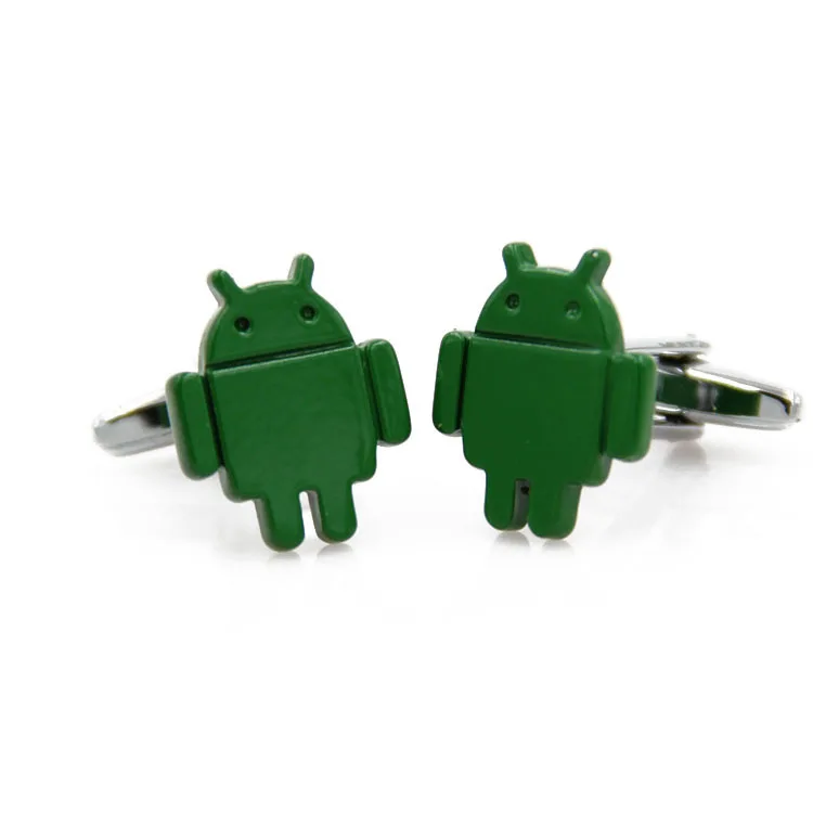 Бесплатная доставка Новое поступление мужские Запонки Новинка Android