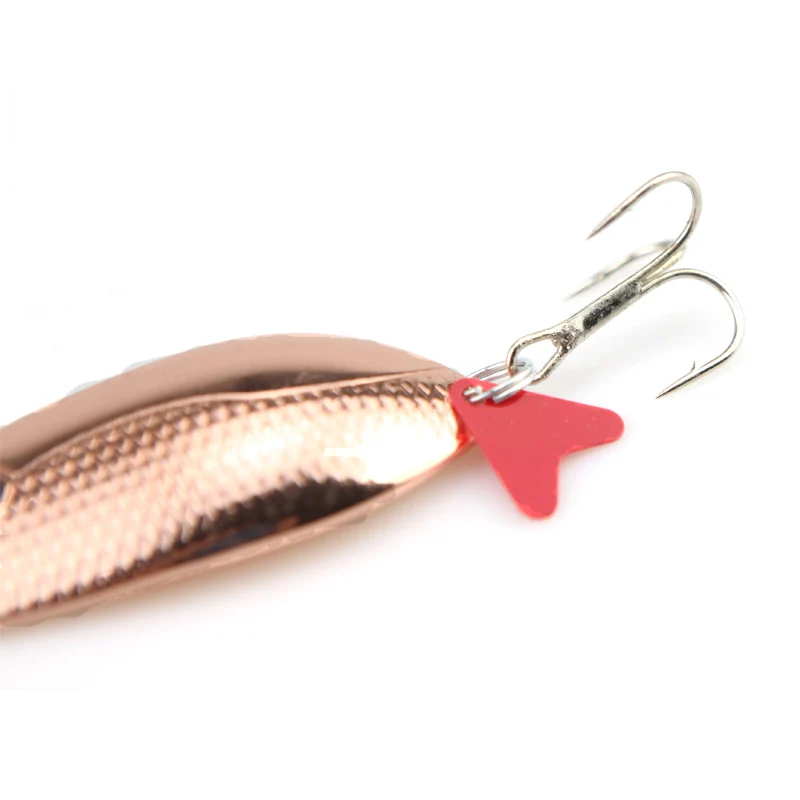 Spoon Fishing Lure Hard Fish Bait 2 colors Metal Jigging Spinner 2pcs/lot | Спорт и развлечения