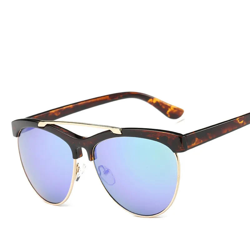 Женские солнцезащитные очки в стиле ретро HINDFIELD полуоправе новинка 2017|sunglasses