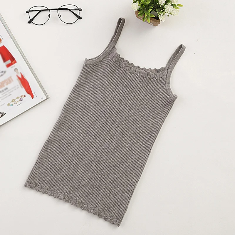 Сексуальные трикотажные топы ropa mujer Летний Топ для женщин топы на бретельках