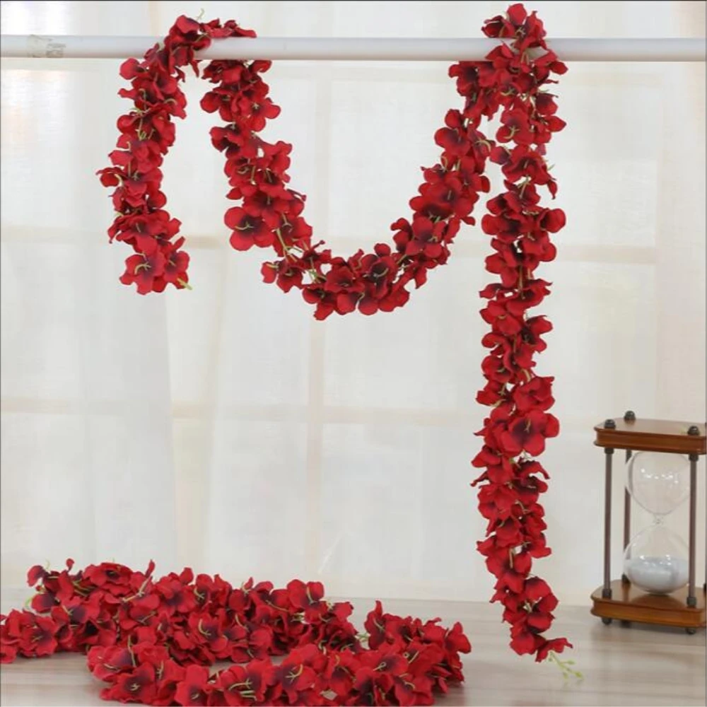 

New Arrival Artificial Flowers Rattan DIY Flower Rack Wedding Centerpiece Home Decoration 8 Color 1 Lot=10 PCS