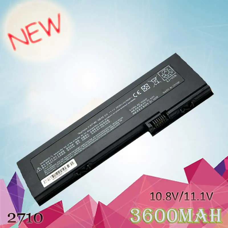 Аккумулятор ApexWay 3600 мАч для ноутбука HP Business 2710p 436426-311 436426-351 454668-001 593592-001 AH547AA BS556AA