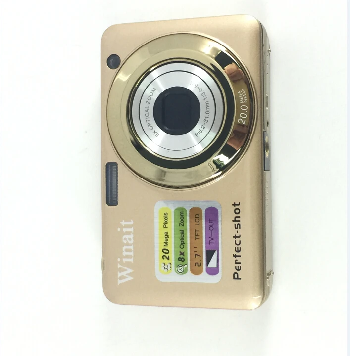 Winait 20Mp 8x оптический зум Цифровая камера мини HD 1280*720 2 7 &quotTFT ЖК дисплей
