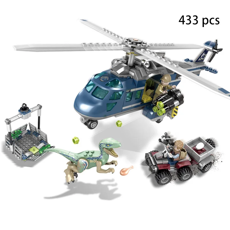 2019 Совместимость Legoed мир Юрского периода наборы 4 парка 3 динозавры игрушки Raptors