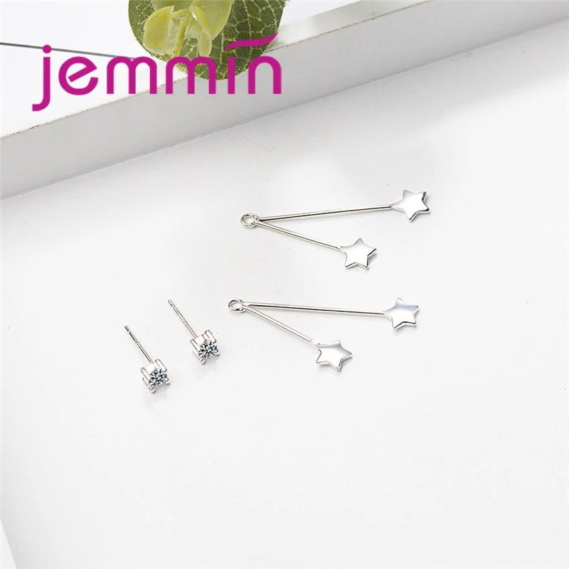New Elegant Rhinestone Crystal Star Pendant Long Pendientes Mujer For Women Girl Cute Style Fashion Accessories | Украшения и