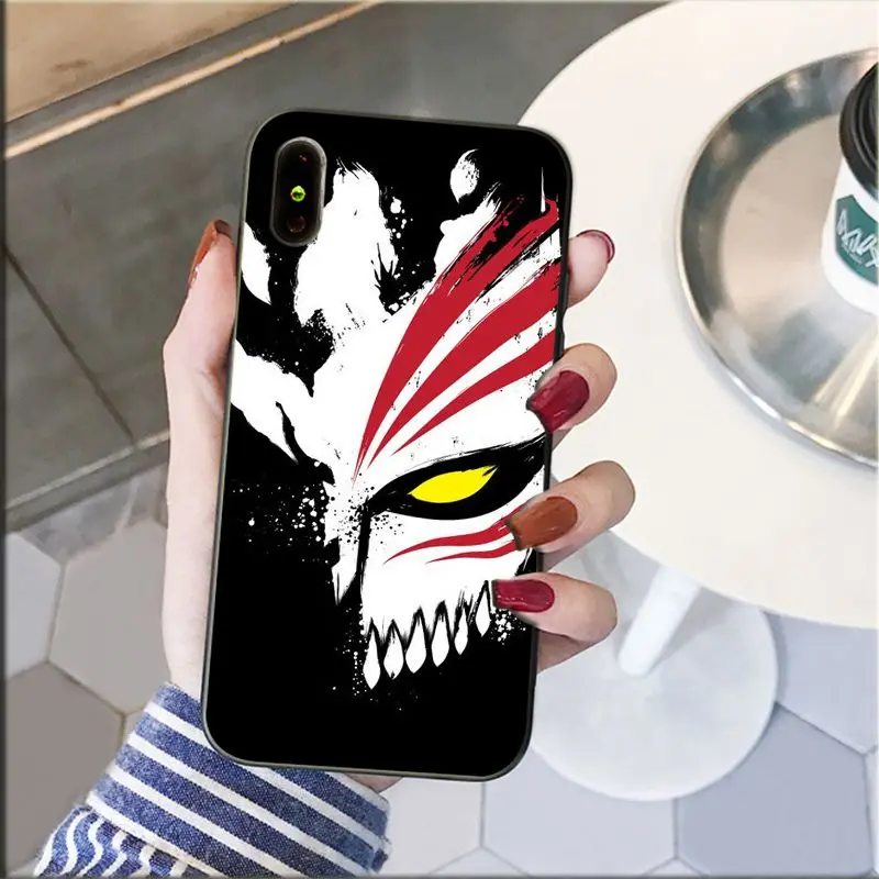 Yinuoda bleach ichigo hollow Mask Pattern Soft Phone Cell Case for iPhone 8 7 6 6S Plus 5 5S SE XR X XS MAX Coque Shell | Мобильные