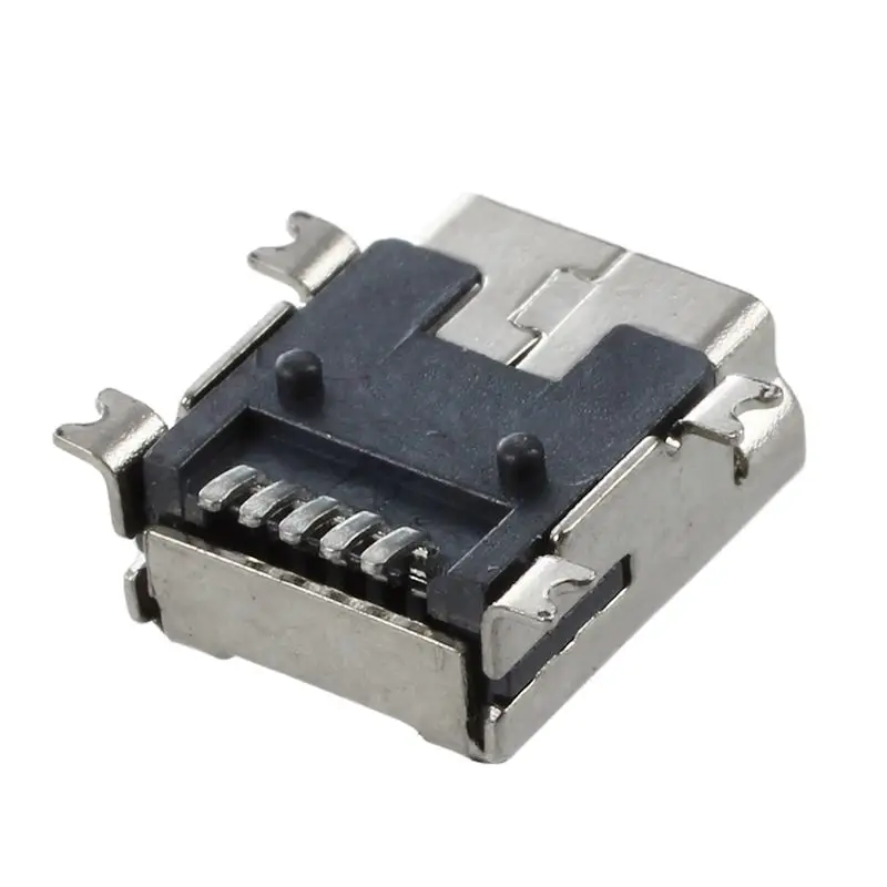Замена мини Тип USB B Женский 5 Pin держатель для печатной платы Джек Зарядное