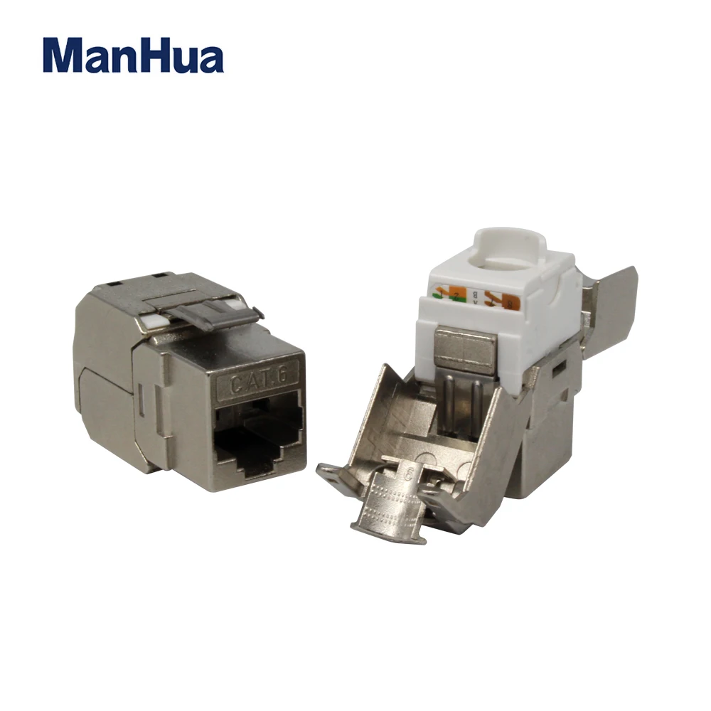 ManHua FTP разъем CAT6 Ethernet Keystone Jack RJ45 информационный для компьютера|Соединители| |